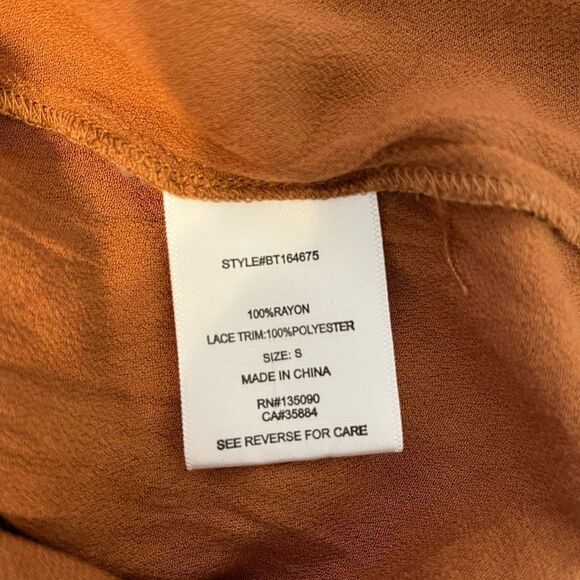 Black Swan Oriana‎ Orange Lace Top - Picture 6 of 8